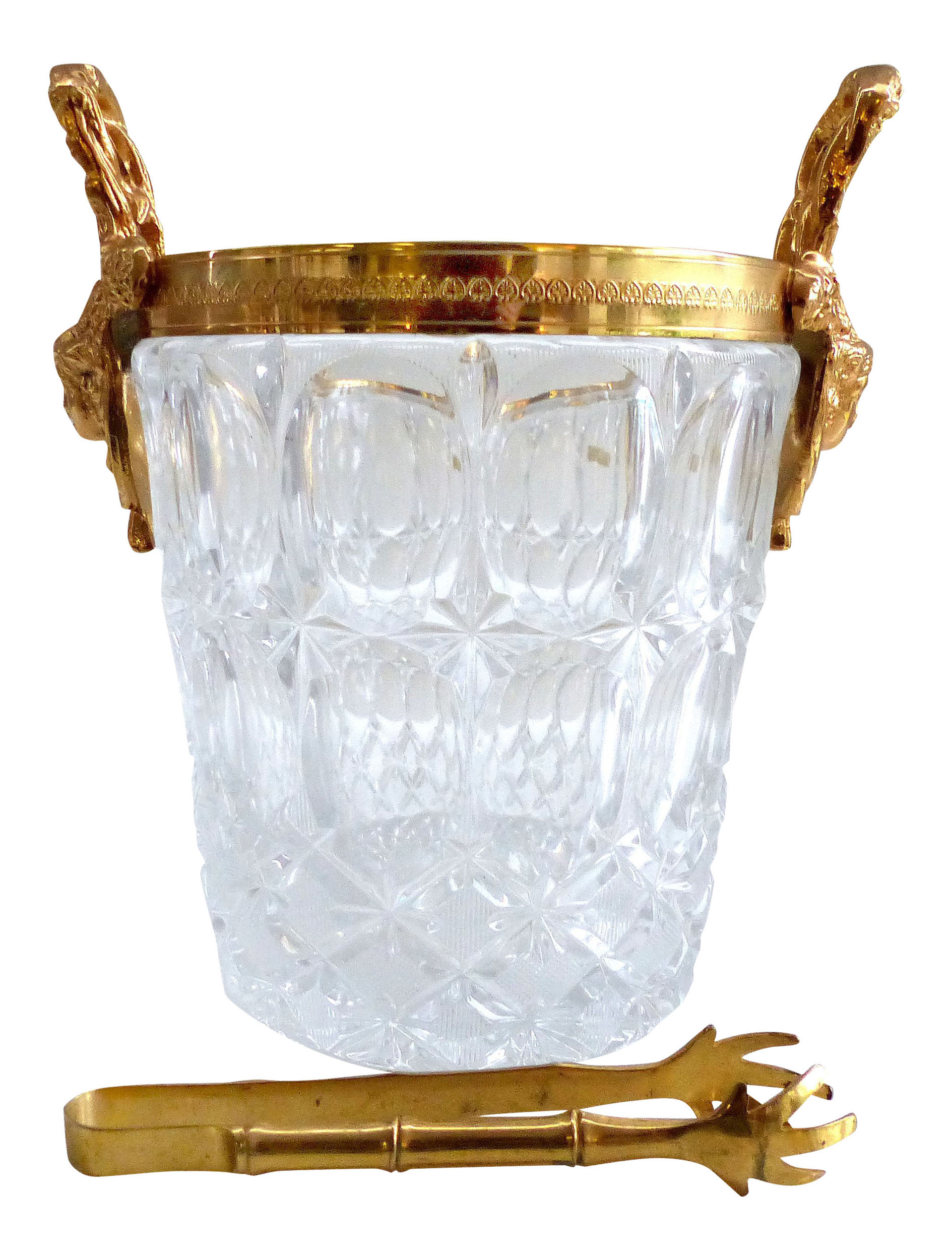 Western Germany Lead Crystal Champagne Ice Bucket Modernism